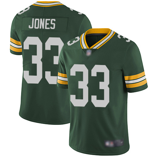 Green Bay Packers Limited Green Men #33 Jones Aaron Home Jersey Nike NFL Vapor Untouchable->green bay packers->NFL Jersey